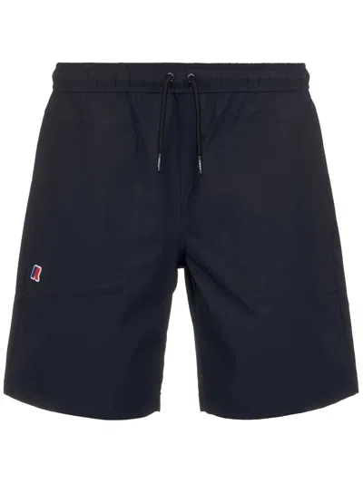 K-way Drawstring Running Shorts In Blue