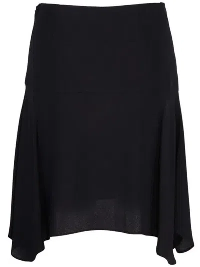 Stella Mccartney Reverse Asymmetric High Waist Skirt In Black