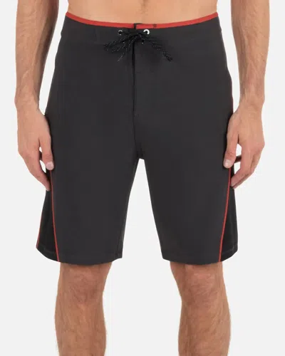 Hurley Phantom Eco Weekender Blocked Boardshort In Dark Stone Grey In Black