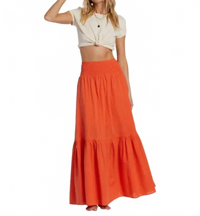 Billabong In The Palms Skirt In Red In Red