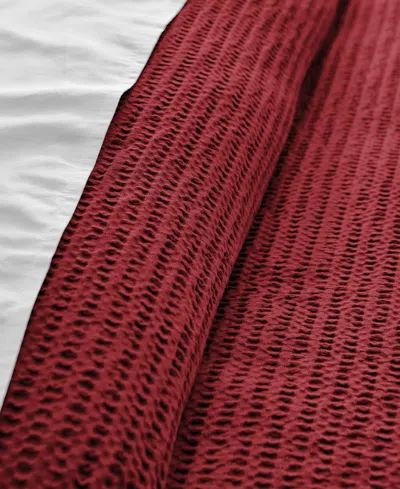 Levtex Cloud Waffle Textured 2-pc. Comforter Set, Twin/twin Xl In Red