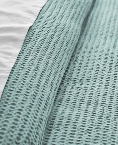 Levtex Cloud Waffle Textured 2-pc. Comforter Set, Twin/twin Xl In Blue