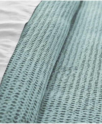 Levtex Cloud Waffle Textured 3-pc. Comforter Set, Full/queen In Blue