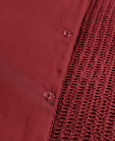 Levtex Cloud Waffle Textured 2-pc. Duvet Cover Set, Twin/twin Xl In Red