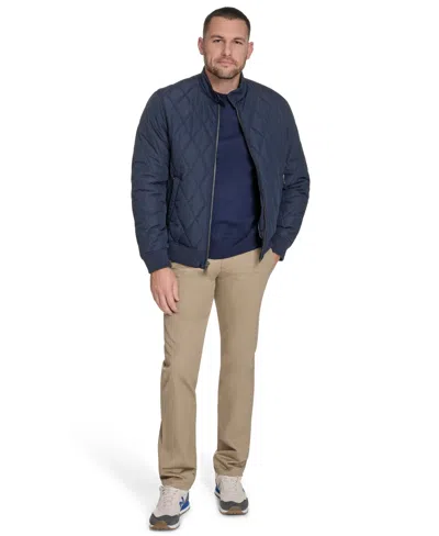 Dockers Men's Quilted Bomber Jacket In Blue