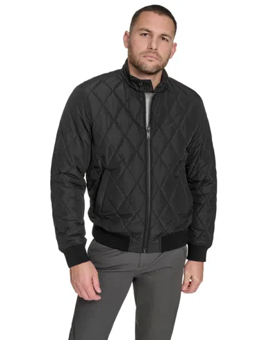 Dockers Diamond Quilted Bomber In Black