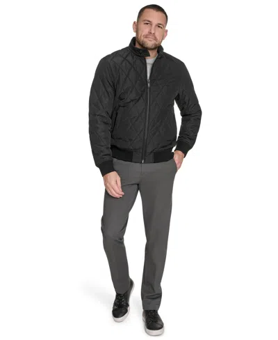 Dockers Diamond Quilted Bomber In Black