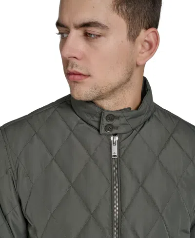 Dockers Diamond Quilted Bomber In Green