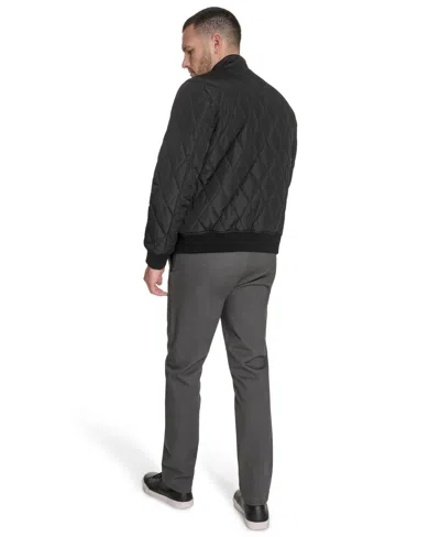 Dockers Diamond Quilted Bomber In Black