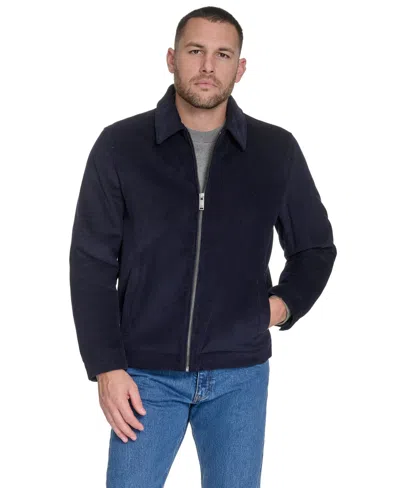 Dockers Men's Wool Blend Bomber Jacket In Blue