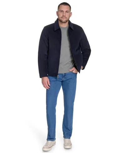 Dockers Men's Wool Blend Bomber Jacket In Blue