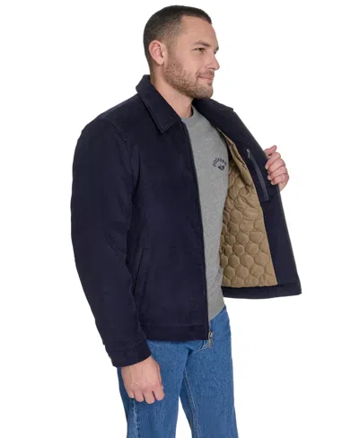 Dockers Men's Wool Blend Bomber Jacket In Blue
