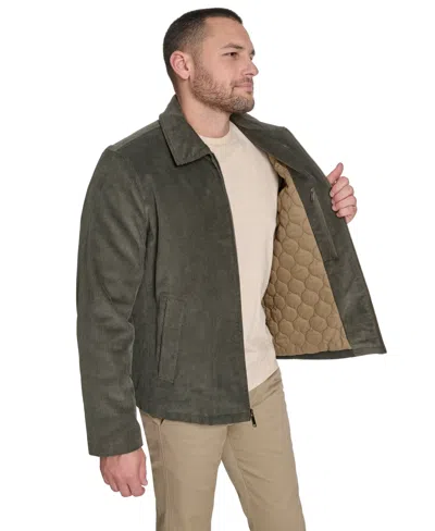 Dockers Men's Wool Blend Bomber Jacket In Green