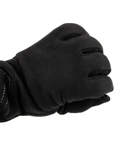 Isotoner Signature Women's Stretch Microsuede Gloves With Smardri And Smartouch In Black