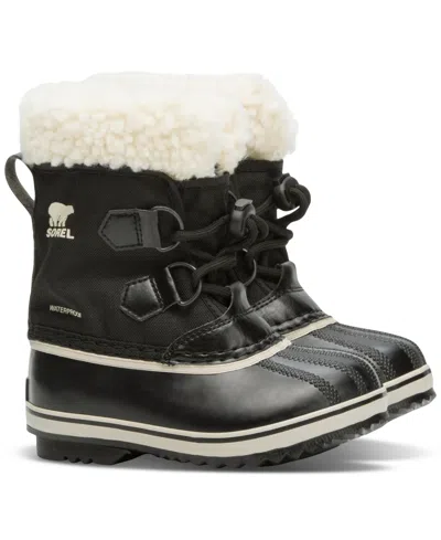 Sorel Children's Yoot Pac Nylon Waterproof Boots In Black