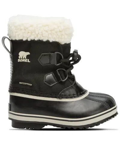 Sorel Children's Yoot Pac Nylon Waterproof Boots In Black