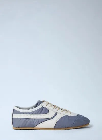 Dries Van Noten Contemporary Low Top Sneakers With Rubber Sole In Blue