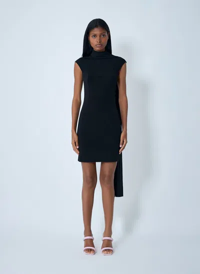 Jean Paul Gaultier Viscose Mini Dress In Black