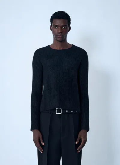 Jil Sander Long-sleeved Sweater In Black