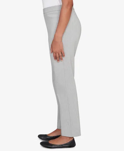 Alfred Dunner Stockbridge Modern Millennium Average Length Pant In Gray