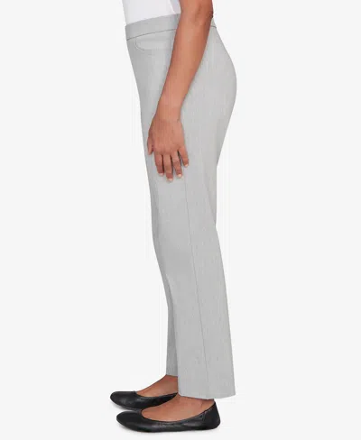 Alfred Dunner Petite Stockbridge Modern Millennium Short Length Pants In Gray