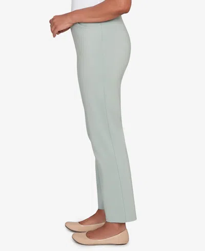 Alfred Dunner Petite Stockbridge Modern Millennium Short Length Pants In Green