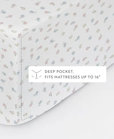 Kaycie Gray Printed 3-piece Microfiber Sheet Set, Twin In White