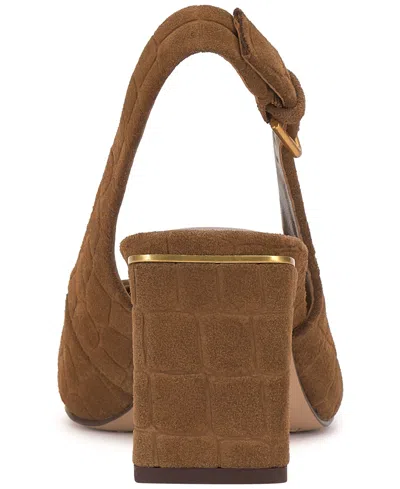 Vince Camuto Hamden Pointed Toe Slingback Pump In Brown