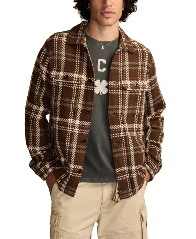 Lucky Brand Men's Twill Shirt Jacket In Brown