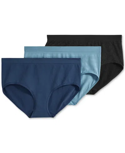 Jockey Women's 3-pk. Seamfree Brief Underwear 4431 In Blue