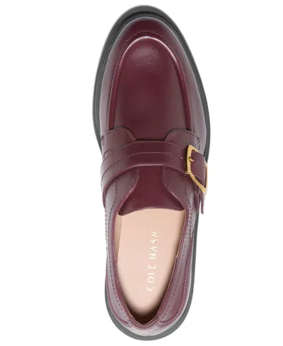 Cole Haan Women's Carlitta Monk Strap Lug Oxford Loafers In Brown