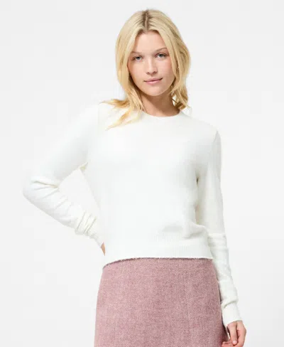 French Connection Fcuk Women's Ellie Knit Crewneck Pullover In White