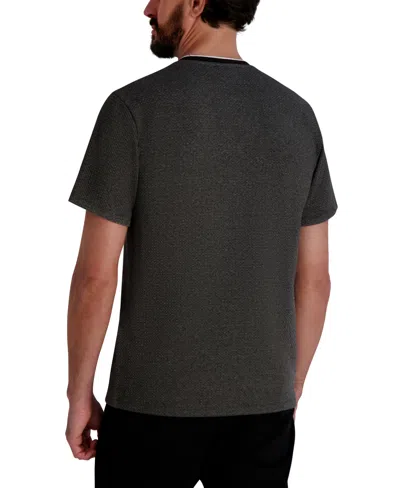Karl Lagerfeld Men's Textured T-shirt In Gray