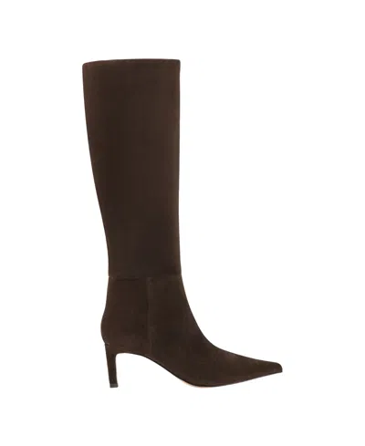 Marc Fisher Ltd Women's Eva Leather Boot In Brown