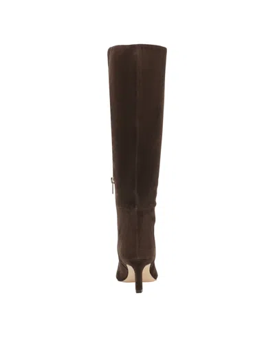 Marc Fisher Ltd Women's Eva Leather Boot In Brown