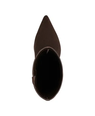 Marc Fisher Ltd Women's Eva Leather Boot In Brown