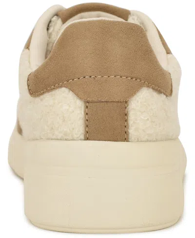 Nine West Linehan Round Toe Lace-up Sneakers In Brown