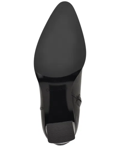 Calvin Klein Women's Dezzi High Block Heel Booties In Black