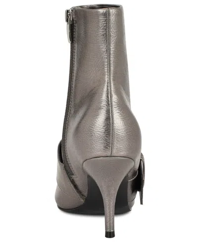 Nine West Colin Pointed Toe Bootie In Gray
