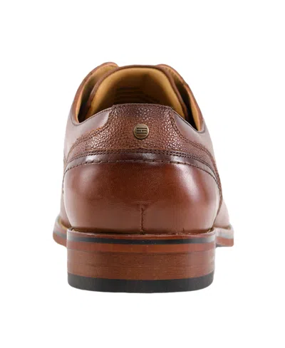 Tommy Hilfiger Men's Bramie Leather Casual Derby Shoe In Brown