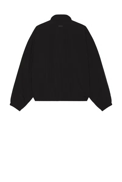 Fear Of God Nylon Zip-up Sweatshirt In Black
