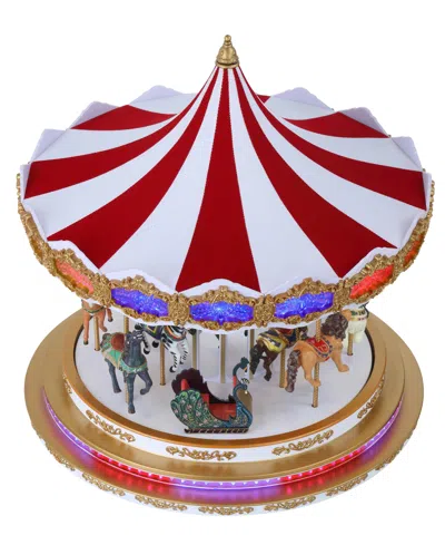 Mr. Christmas Deluxe Holiday Light Show Carousel In Multi