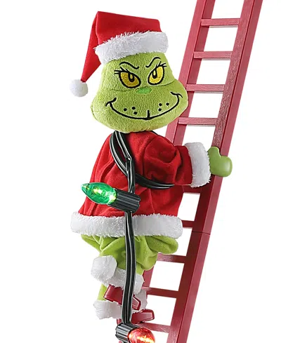 Mr. Christmas Super Climbing Grinch With Ladder In Multi