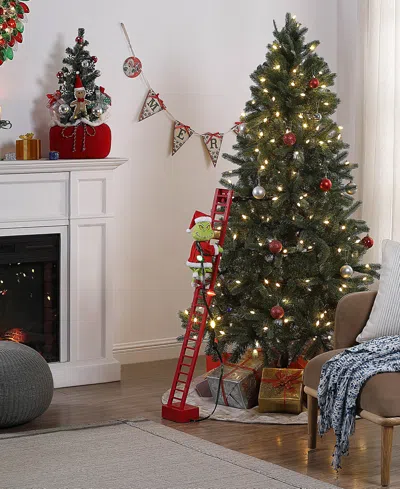 Mr. Christmas Super Climbing Grinch With Ladder In Multi