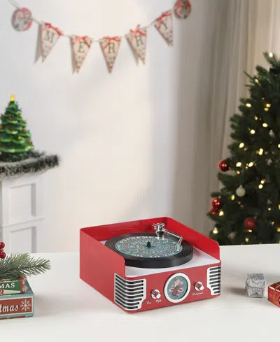 Mr. Christmas Retro Record Player In Red
