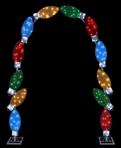 Mr. Christmas C9 Bulb Illuminated Tinsel Arch In Multi