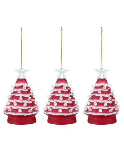 Mr. Christmas Nostalgic Tree Ornaments With Lights, Set Of 3 In Multi