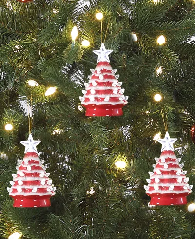 Mr. Christmas Nostalgic Tree Ornaments With Lights, Set Of 3 In Multi