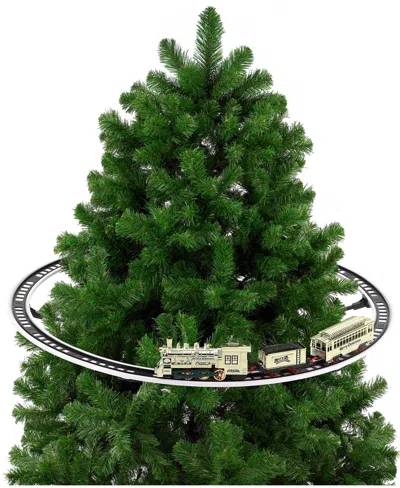 Mr. Christmas Animated Train Around The Tree In Gold