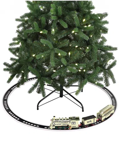 Mr. Christmas Animated Train Around The Tree In Gold